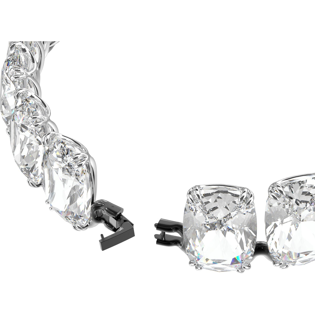 Swarovski - Harmonia Halsband, Übergroßer schwebender Kristall, Weiss, Metallmix - CRYSTAL UNTERBERGER