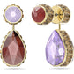 Swarovski - Orbita Ohrringe, Asymmetrisch, Kristall im Tropfenschliff, Mehrfarbig, Goldlegierungsschicht - CRYSTAL UNTERBERGER