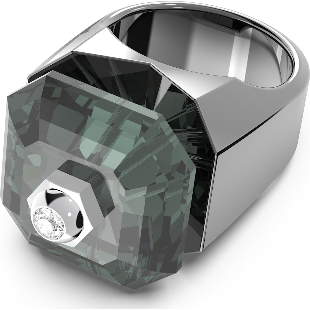 Swarovski - Numina Cocktail Ring, Schwarz, Rhodiniert - CRYSTAL UNTERBERGER