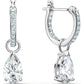 Swarovski - SS ATTRACT:OHRSTECKER MINI HOOP PEAR CZW - CRYSTAL UNTERBERGER