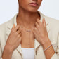 Swarovski - Tennis Deluxe Armband, Kristalle im Rundschliff, Weiß, Rosegold-Legierungsschicht - CRYSTAL UNTERBERGER