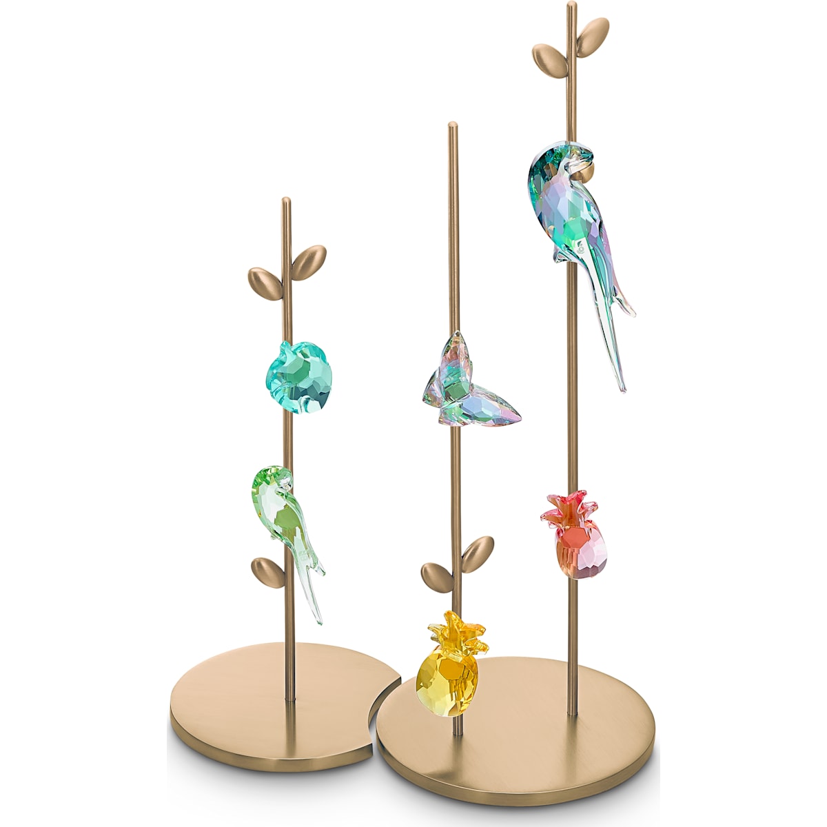 Swarovski - Jungle Beats Blatt Magnet, Blau, Klein - CRYSTAL UNTERBERGER