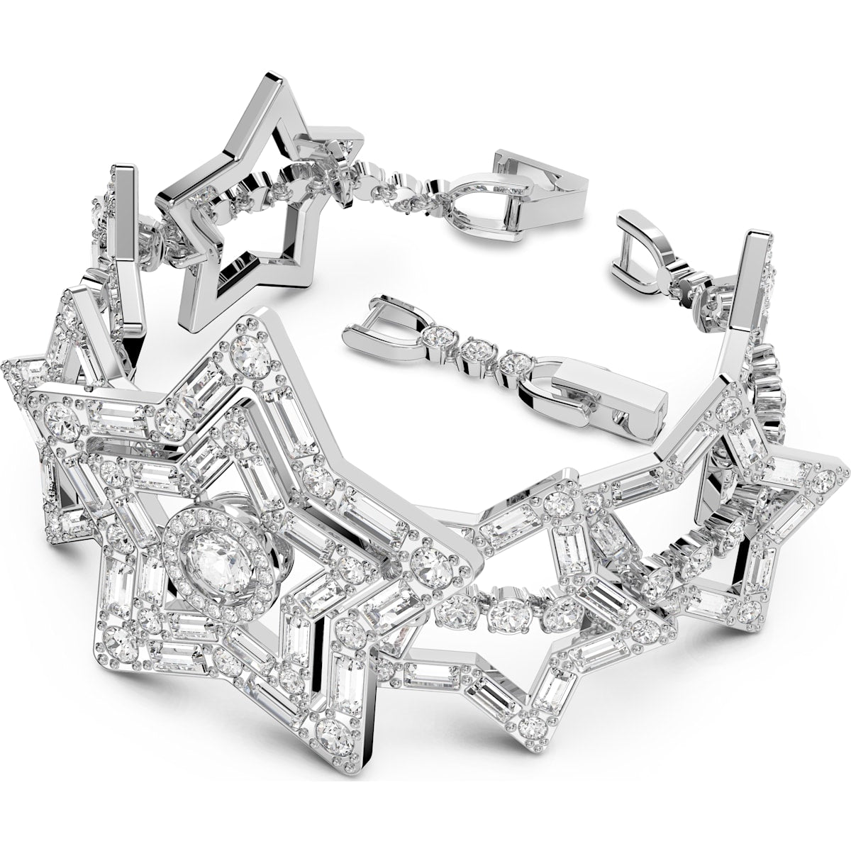 Swarovski - Stella Armband, Stern, Weiß, Rhodiniert - CRYSTAL UNTERBERGER
