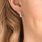 Swarovski - Stone Kreolen, Klein, Weiss, Rhodiniert - CRYSTAL UNTERBERGER