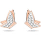 Swarovski - Lilia Ohrstecker Schmetterling, Weiß, Rhodiniert - CRYSTAL UNTERBERGER