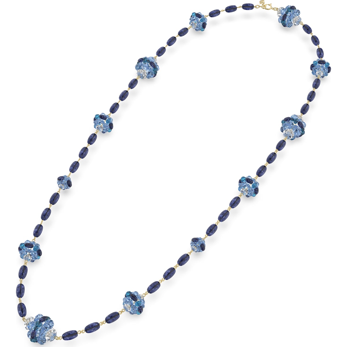 Swarovski - Somnia Halskette, Blau, Goldlegierungsschicht - CRYSTAL UNTERBERGER