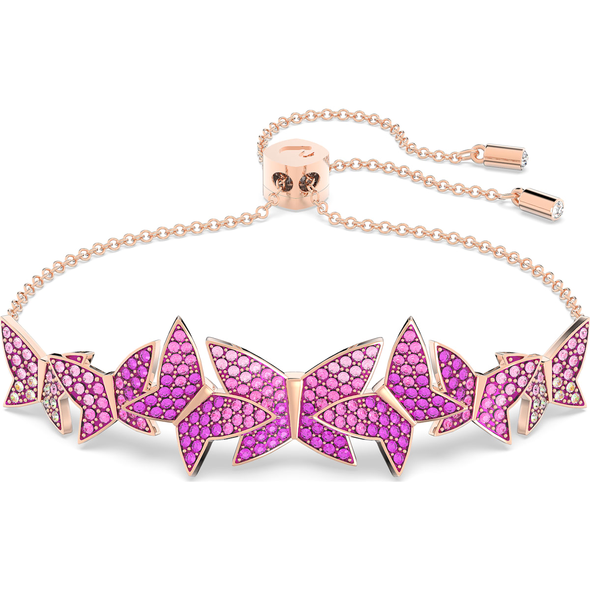 Swarovski - Lilia Armband Schmetterling, Weiß, Rhodiniert - CRYSTAL UNTERBERGER