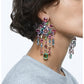 Swarovski - Gema Ohrclips, Chandelier-Ohrringe, Mehrfarbig, Rhodiniert - CRYSTAL UNTERBERGER