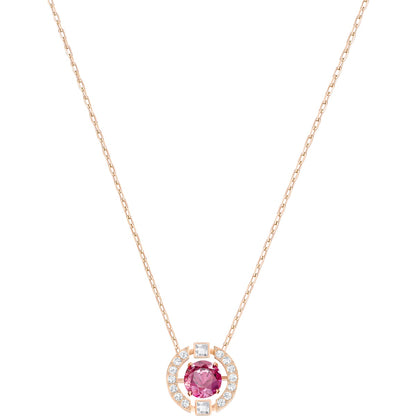 SPARKLING DC:NECKLACE CZRE/CRY/ROS