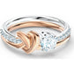 Swarovski - Lifelong Heart Ring, Herz, Weiss, Metallmix - CRYSTAL UNTERBERGER