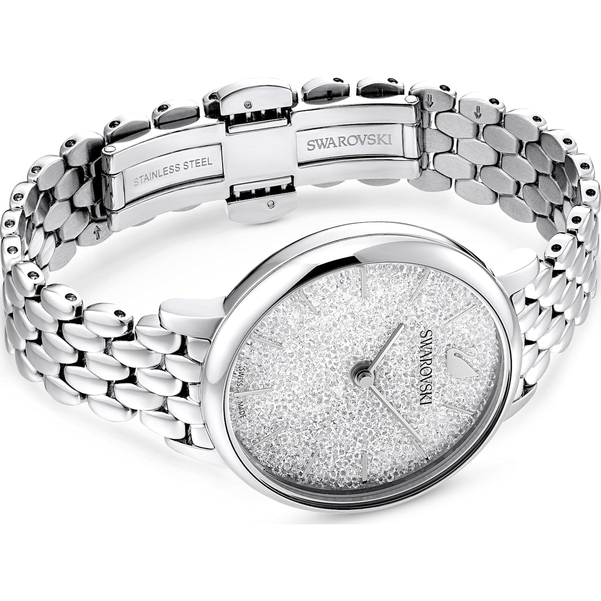 Swarovski - Crystalline Joy Uhr, Metallarmband, Silberfarben, Edelstahl - CRYSTAL UNTERBERGER