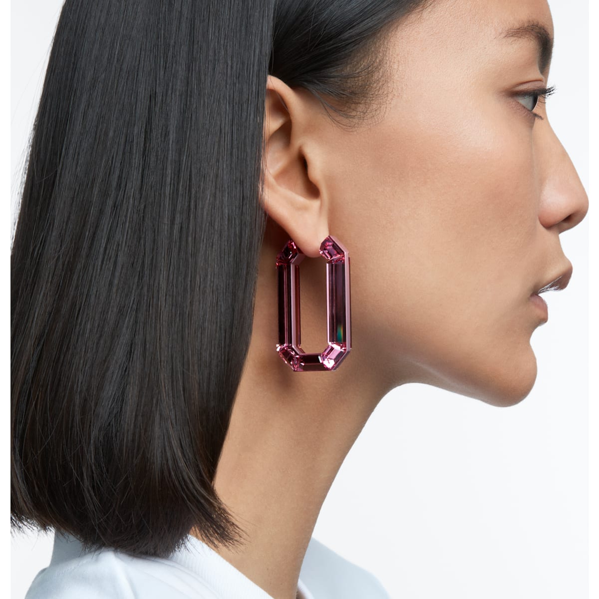 Swarovski - Lucent Kreolen, Rosa - CRYSTAL UNTERBERGER