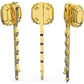 Swarovski - DLC002 Haarnadel, Set (3), Kristalle im Kissenschliff, Gelb, Goldlegierungsschicht - CRYSTAL UNTERBERGER