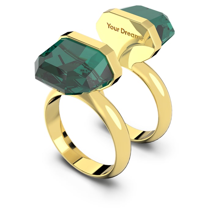 Swarovski - Lucent Ring Magnetisch, Grün, Goldlegierungsschicht - CRYSTAL UNTERBERGER