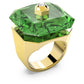 Swarovski - Numina Ring, Kristall im Oktagon-Schliff, Grün, Goldlegierungsschicht - CRYSTAL UNTERBERGER