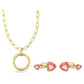 Swarovski - Schmuck für Ohrhörer Rosa, Goldlegierungsschicht - CRYSTAL UNTERBERGER