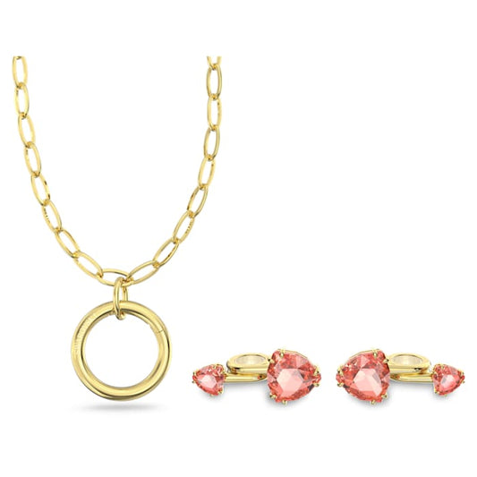 Swarovski - Schmuck für Ohrhörer Rosa, Goldlegierungsschicht - CRYSTAL UNTERBERGER