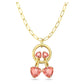 Swarovski - Schmuck für Ohrhörer Rosa, Goldlegierungsschicht - CRYSTAL UNTERBERGER