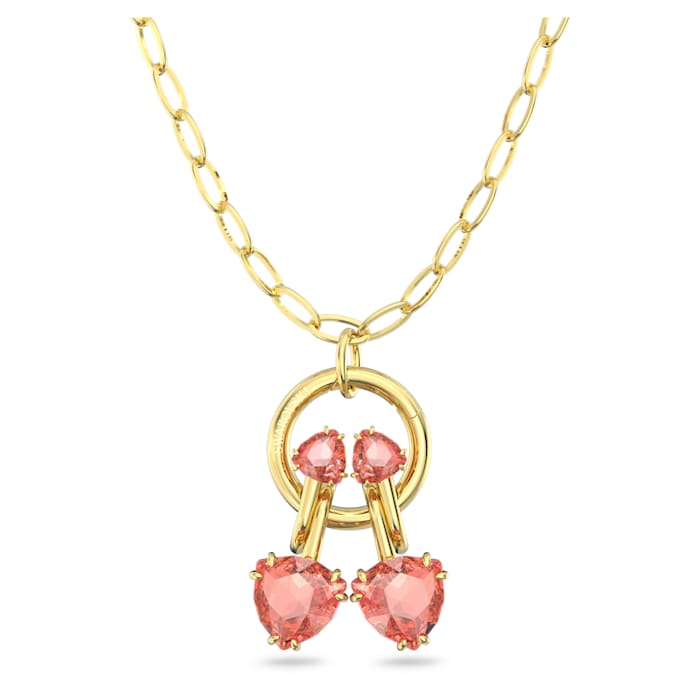 Swarovski - Schmuck für Ohrhörer Rosa, Goldlegierungsschicht - CRYSTAL UNTERBERGER