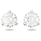 Swarovski - Solitaire Ohrstecker, Weiss, Rosegold-Legierungsschicht - CRYSTAL UNTERBERGER