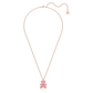 Swarovski - Teddy Anhänger Rosa, Roségold-Legierungsschicht - CRYSTAL UNTERBERGER