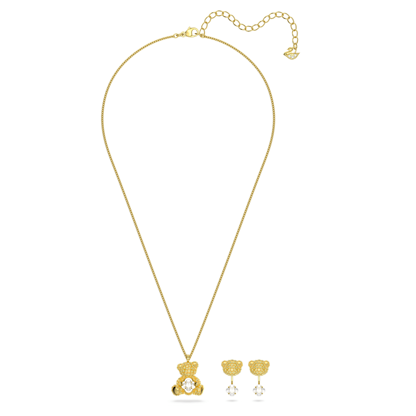 Swarovski - Teddy Set Goldlegierungsschicht - CRYSTAL UNTERBERGER