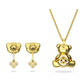Swarovski - Teddy Set Goldlegierungsschicht - CRYSTAL UNTERBERGER