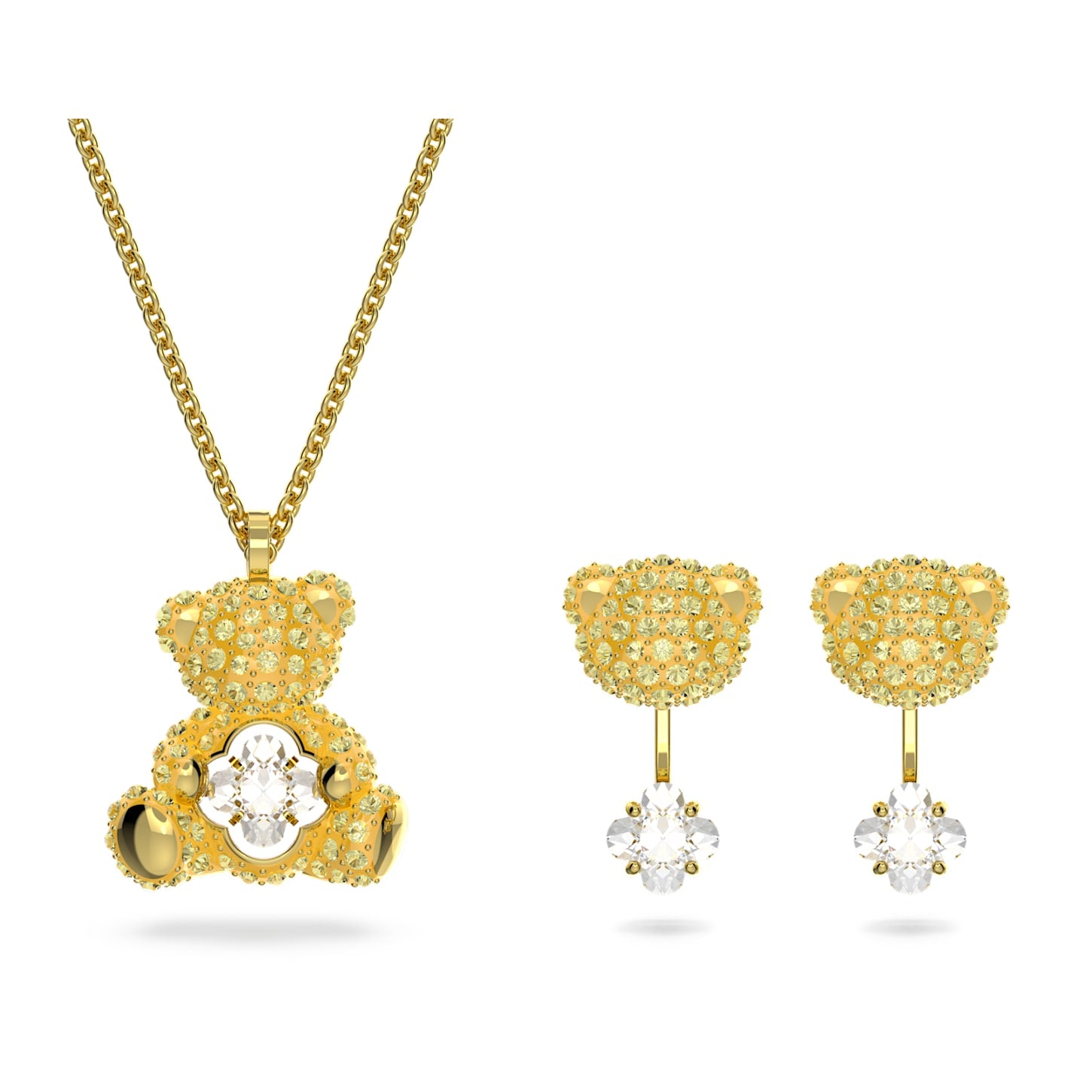 Swarovski - Teddy Set Goldlegierungsschicht - CRYSTAL UNTERBERGER