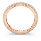 Swarovski - Vittore Ring Rundschliff, Weiß, Roségold-Legierungsschicht - CRYSTAL UNTERBERGER